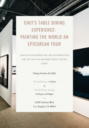 Chef's Table Dining Experience - Painting the World: An Epicurean World tour